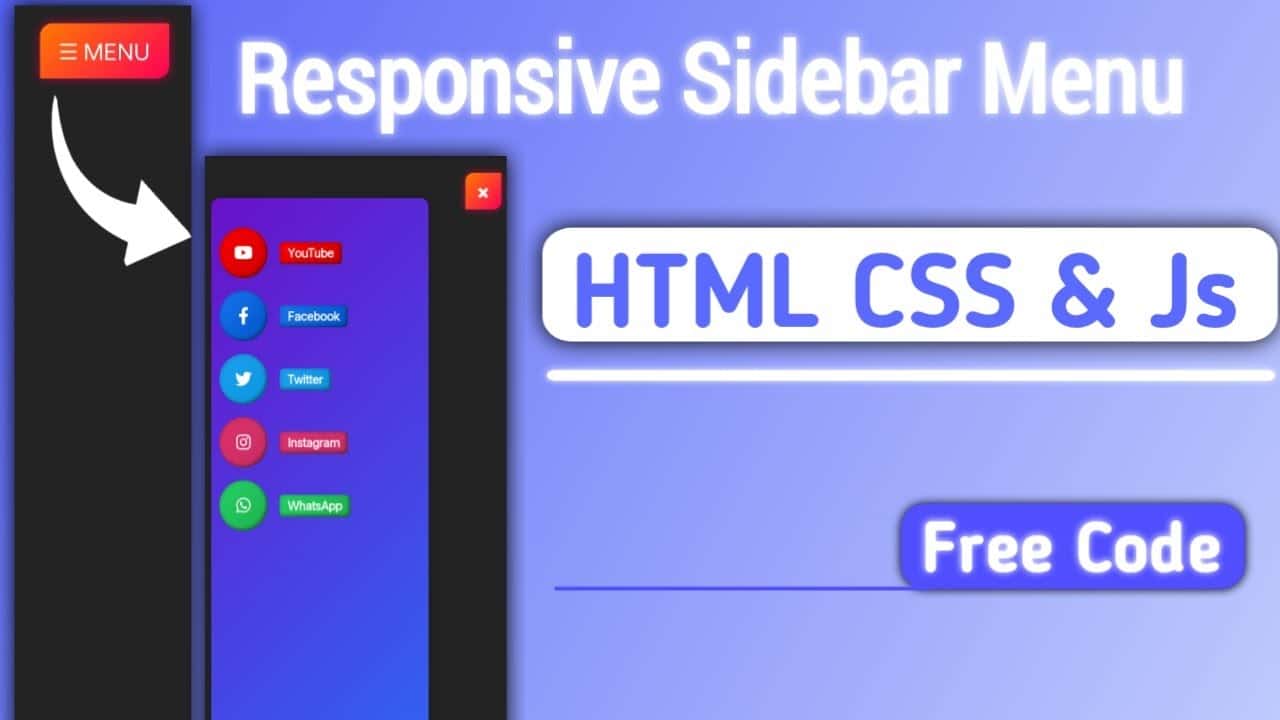 Responsive Sidebar Menu Design