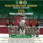 Pakistan Army Second Leftinent PMA 156 Long cource advertisement Imge